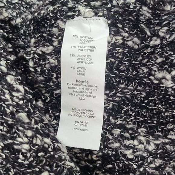 Kensie‎ Black Combo Cotton Tweed Vest size M - Picture 11 of 11